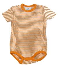 Oranžovo-bílé pruhované body Topomini