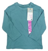 Nové - modré žebrované triko Primark