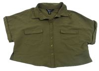 Khaki crop halenka New Look