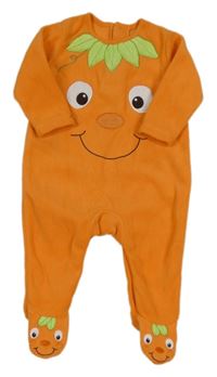 Oranžový fleecový overal - dýně George