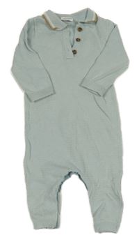 Světlemodrý pletený overal s límečkem Next