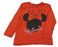 Červené triko s Minnie Disney