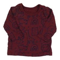 Vínové triko se zvířátky George