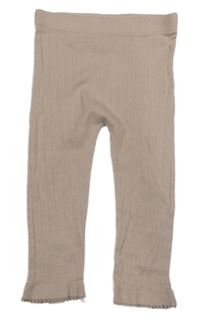 Starorůžové žebrované legíny George