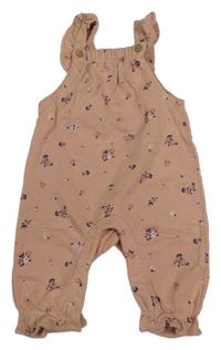 Růžové květované laclové tepláky M&S