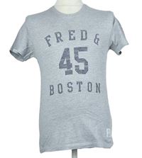 Pánské šedé tričko s číslem Fred&Boston 