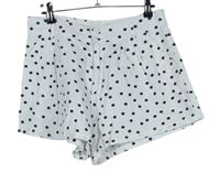 Dámské bílo-černé puntíkované plátěné kraťasy zn. Primark