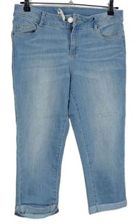 Dámské světlemodré capri rifle Dorothy Perkins 