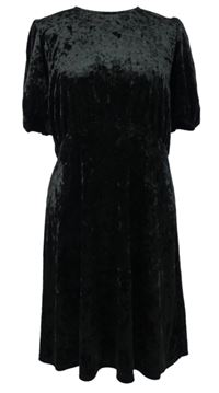 Dámské černé sametové šaty s mašlí na zádech Friends like these