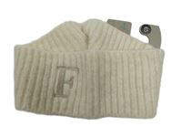 Nové - Dámská smetanová pletená čelenka s písmenkem Primark 