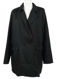 Dámský černý oversized blejzr PrettyLittle Thing