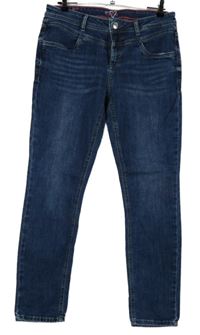 Dámské tmavomodré bokové rifle Street One vel. 30/30