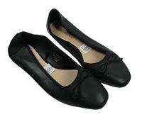 Nové - Dámské černé koženkové baleríny vel. 37