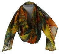 Dámská barevná vzorovaná šála 