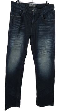 Pánské tmavomodré šisované rifle Savvy vel. 36/32