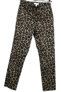 Dámské černo-béžové vzorované kalhoty H&M
