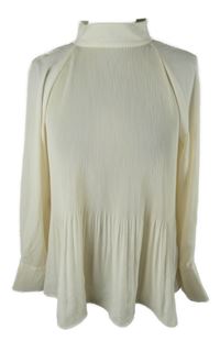 Dámská smetanová šifonová plisovaná halenka H&M