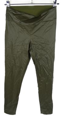 Dámské khaki potažené legíny Calzedonia 