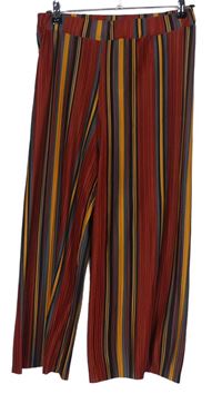 Dámské barevné plisované culottes kalhoty Primark