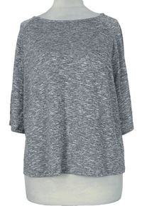 Dámské šedé melírované úpletové tričko New Look 