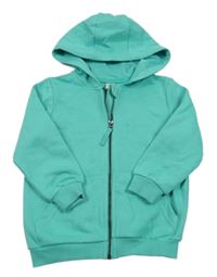 Modrá propínací mikina s kapucí Tu