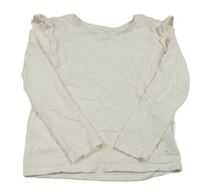 Smetanové triko s volánkem C&A