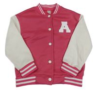 Malinovo-bílá baseballová mikina s písmenem Shein