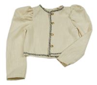 Světlebéžový kabátek s gombíky Shein