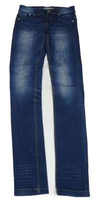 Tmavomodré slim rifle 