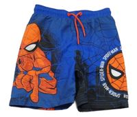Modré plážové kraťasy se Spidermanem Marvel
