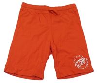 Červené teplákové kraťasy s humrem H&M