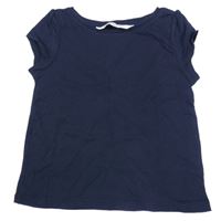 Tmavomodré tričko H&M