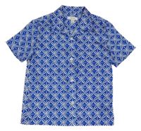 Modro-bílá vzorovaná košile REISS