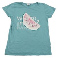 Mintové tričko s melounem 