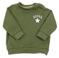 Khaki mikina s potiskem F&F