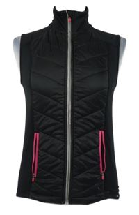 Dámská černá šusťáková zateplená prošívaná funkční vesta Tu