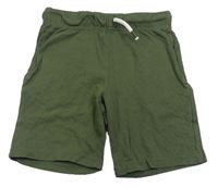 Khaki teplákové kraťasy F&F