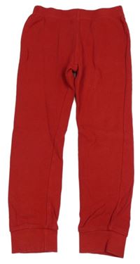 Červené žebrované pyžamové kalhoty Pep&Co