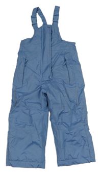 Modrošedé šusťákové funkční laclové oteplovačky 