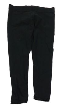 Černé legíny s krajkou Next