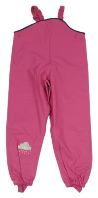 Růžová nepromokavá laclové laclové kalhoty 