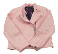 Světlerůžová koženková bunda Kiki&Koko