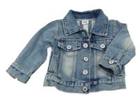 Modrá riflová bunda 