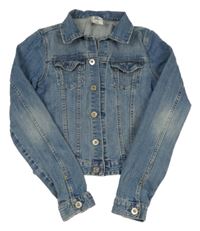 Modrá riflová crop bunda Denim Co.