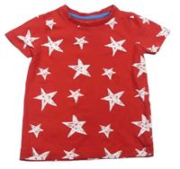 Červené tričko s hvězdami Mothercare