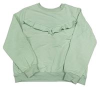 Světlezelená mikina s volánky zn. H&M