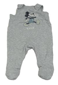 Šedé teplákové dupačky s Mickeym C&A