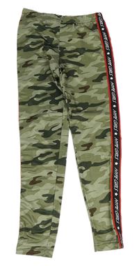 Khaki army legíny s nápisy Y.F.K.