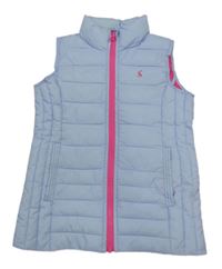 Světlemodrá šusťáková prošívaná zateplená vesta Joules