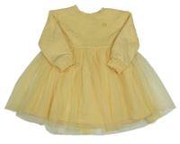 Žluté teplákové šaty s tylovou sukní Dunnes